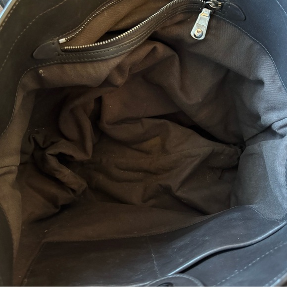 MIU MIU Vitello Soft Leather Shopping Tote Bag Brown VGUC - Picture 8 of 13